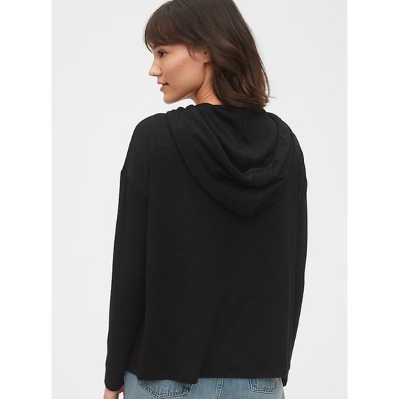 Gap Softspun Hoodie Large Black - Picture 3 of 6